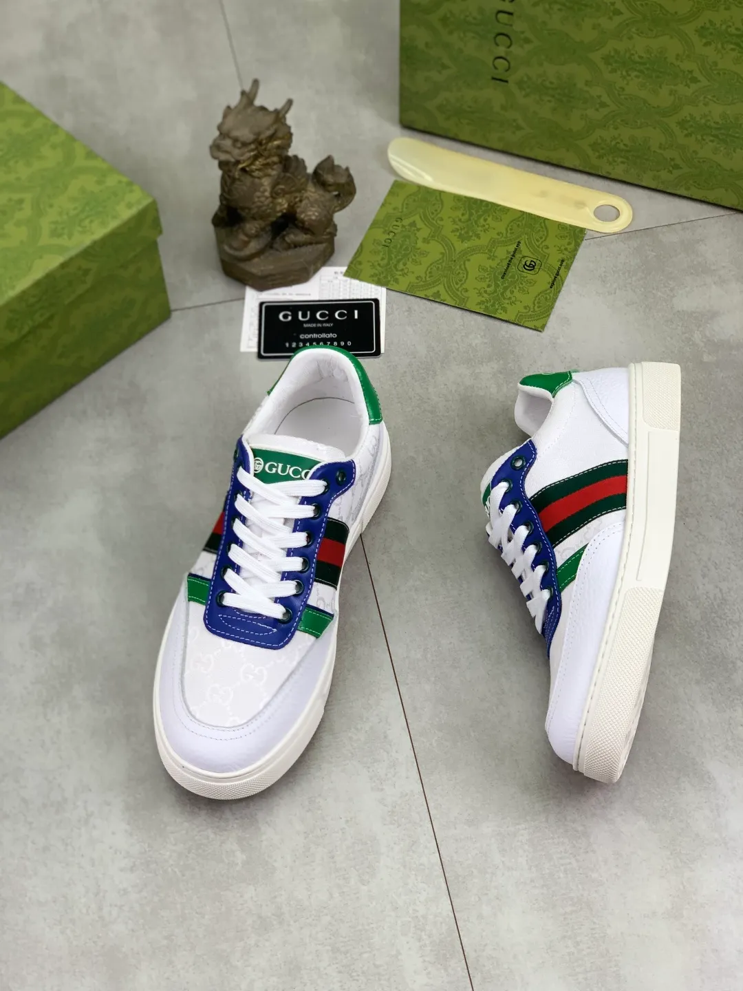 Men's men's shoes 💰P420💰【New style】(GUCCI) official website's latest 🎁🎁casual and fashionable men's shoes👟, hot style 💥 style is simple and elegant, exclusive for trendy men. Unique official website's latest brand double G element Elements 👑 Original Gucci decoration, fashionable and generous, original calfskin fabric ✅ Fully imported first-layer pigskin lining, official website designated wear-resistant, lightweight original rubber casual outsole, classic model taken in real life 🎬39-44 5️⃣ colors available